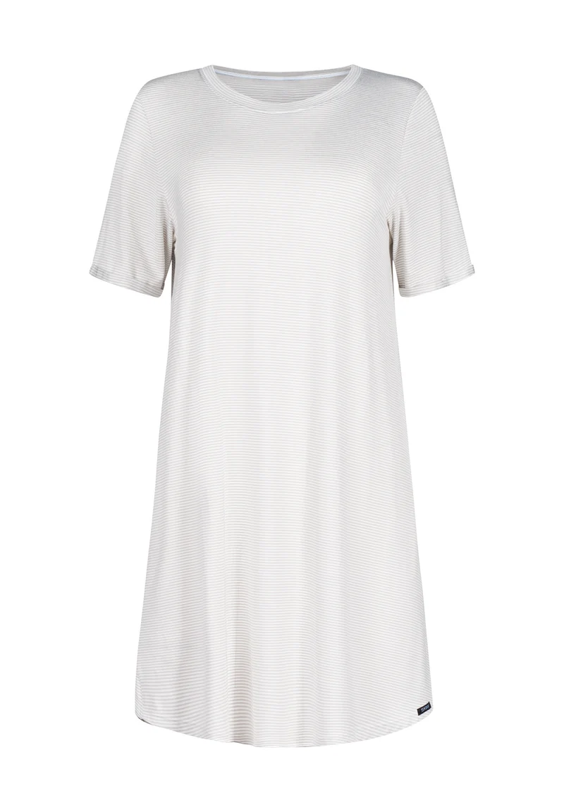 Night In Mix & Match Sleepshirt short sleeve | quietgrey stripes 080772-08S334