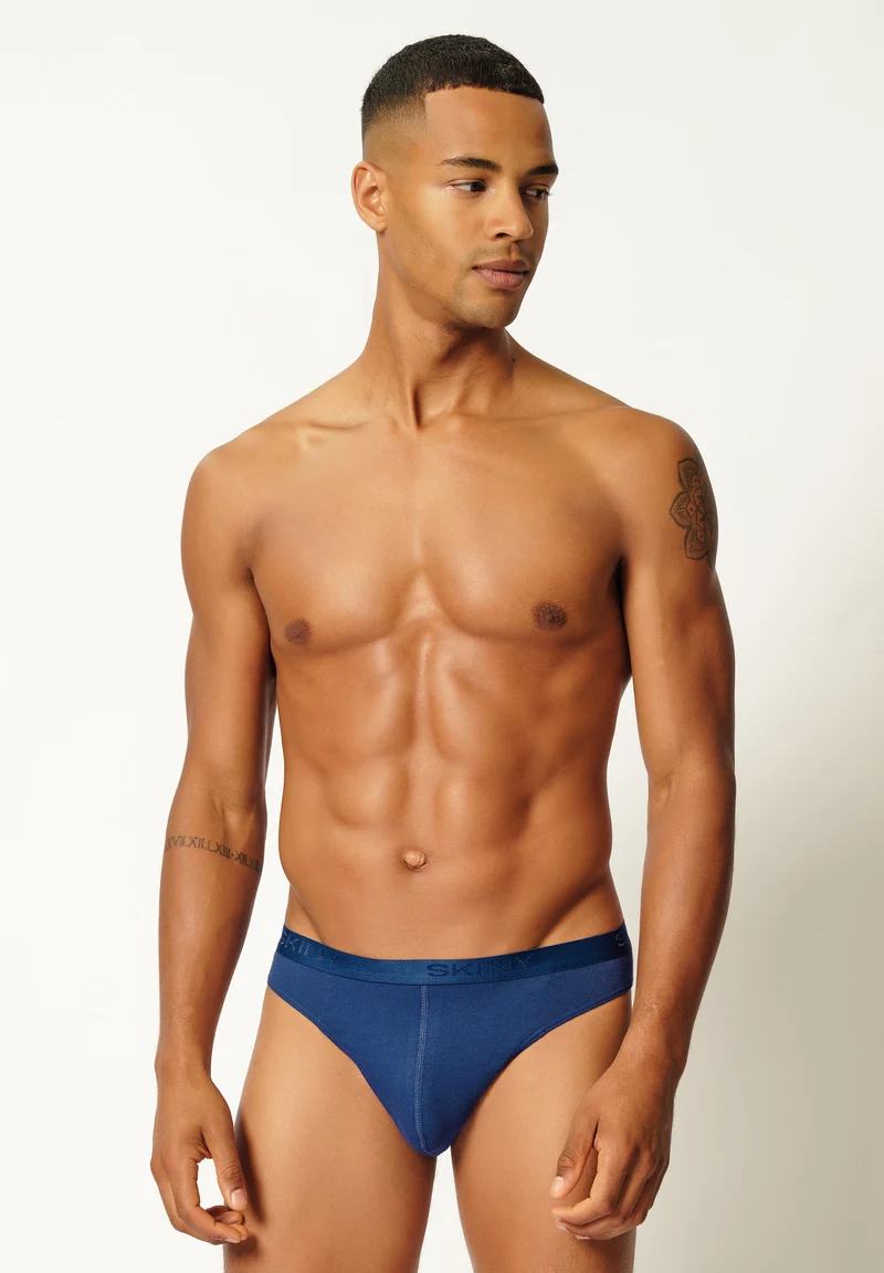 Cotton Rib Briefs 2 pack | navy 080694-080369