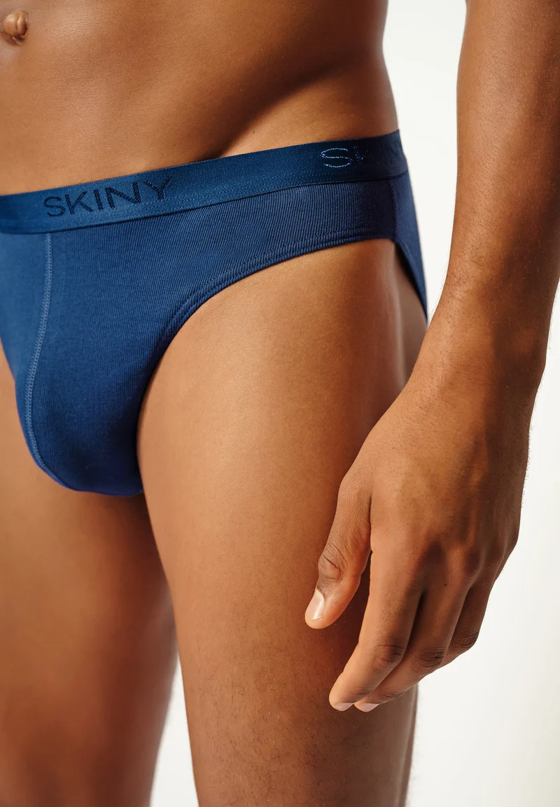 Cotton Rib Briefs 2 pack | navy 080694-080369