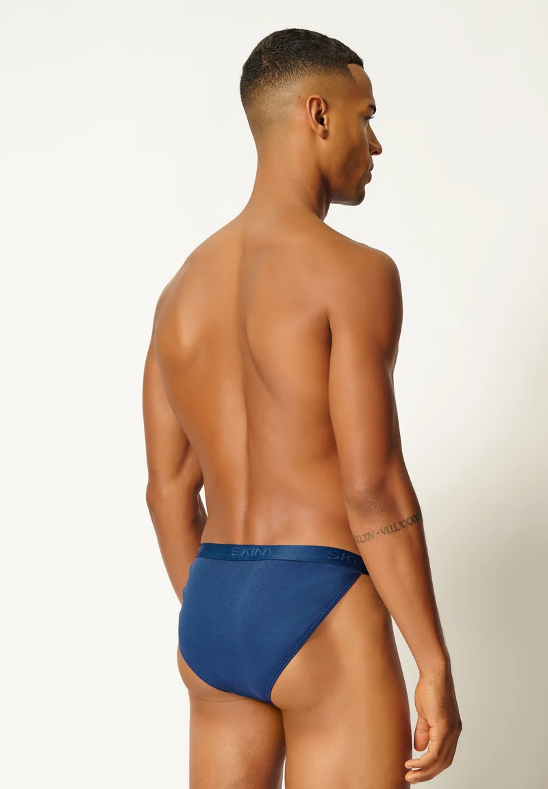 Cotton Rib Tanga briefs 2 pack | navy 080693-080369