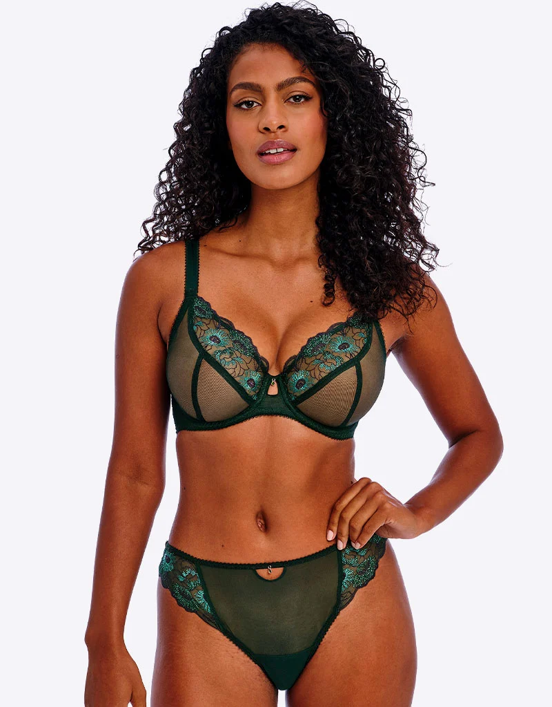 Freya Loveland Plunge Bra Deep Emerald Green