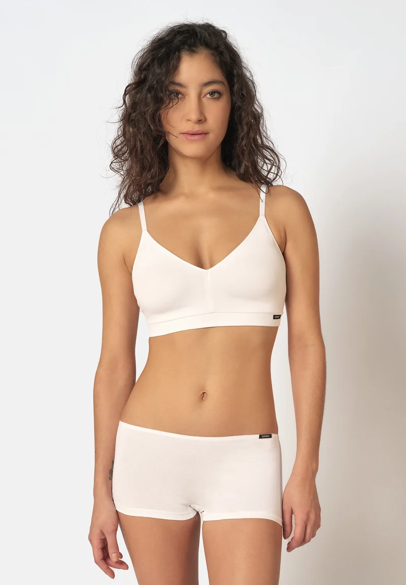 SKINY ADVANTAGE Cotton Stretch Soft bra remov. pads | white 080478-080500