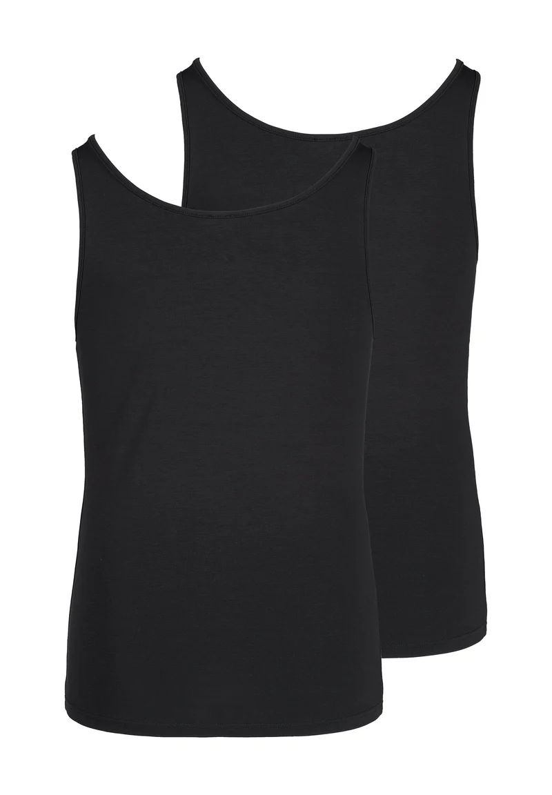 Cotton Multipacks Girls tank top 2 pack | black 030036-087665