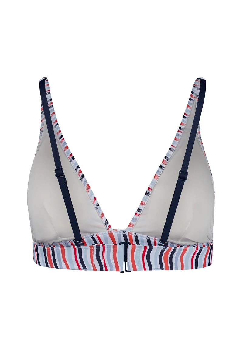 Maritimemotion Triangle bikini top | ivory waves 080865-08S580