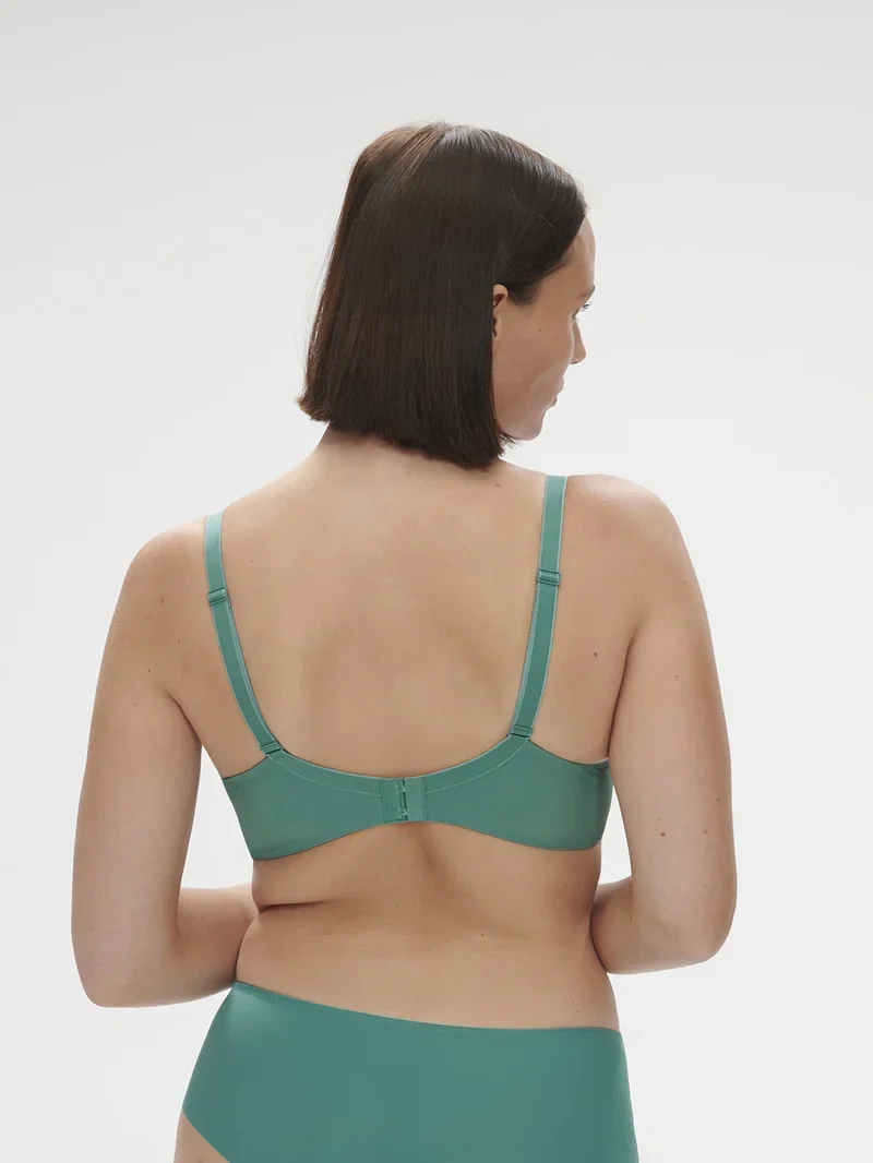 Simone Perele - Saga Sheer Plunge Bra Garden Green
