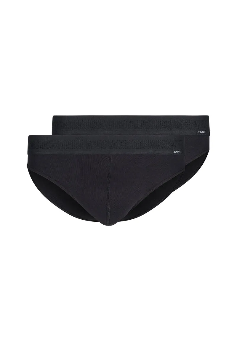 Cotton Retro Briefs 2 pack | black 080692-087662
