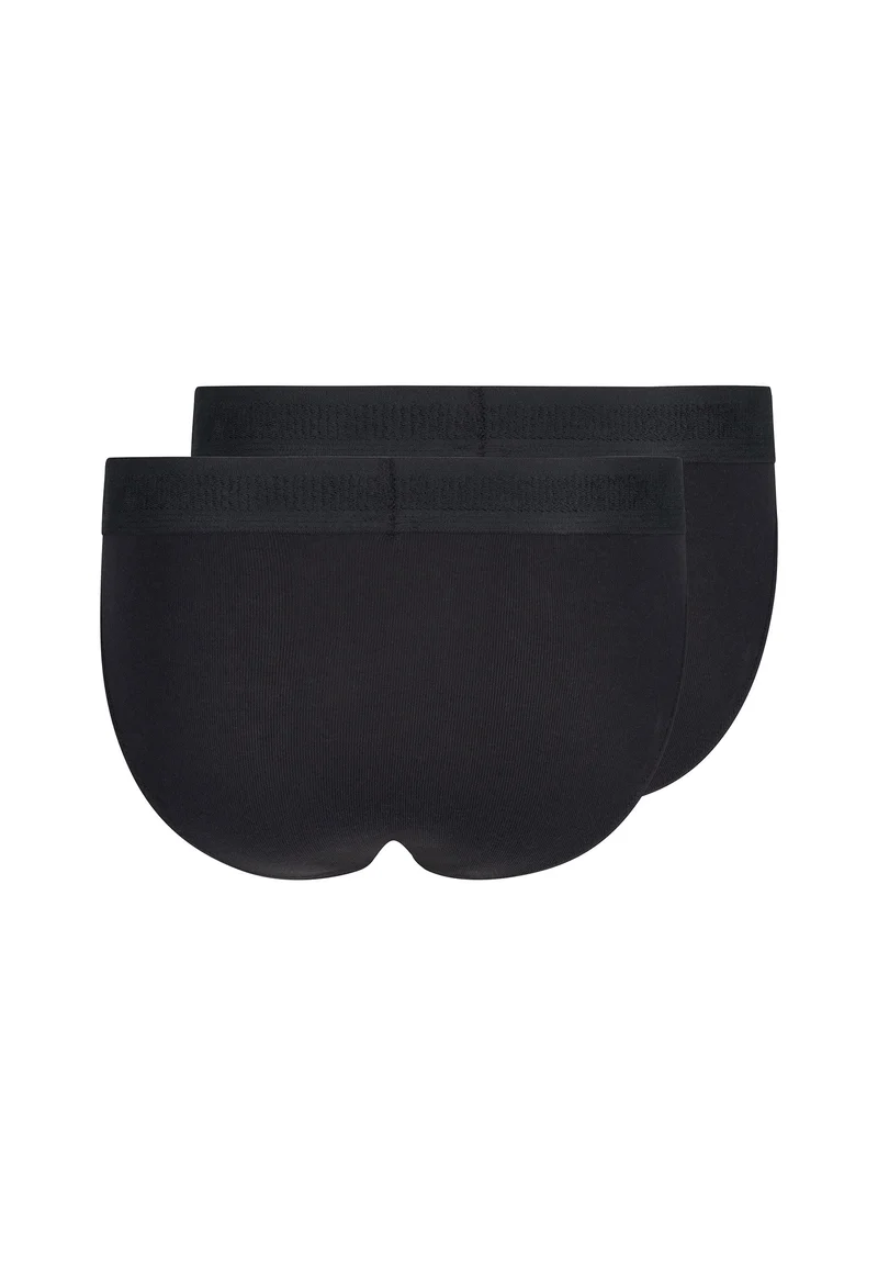 Cotton Retro Briefs 2 pack | black 080692-087662