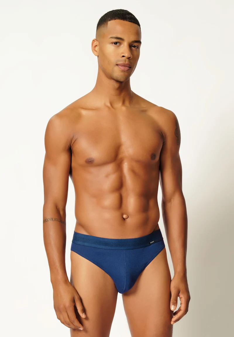 Cotton Retro Briefs 2 pack | navy 080692-080369