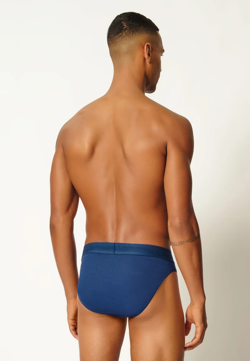 Cotton Retro Briefs 2 pack | navy 080692-080369