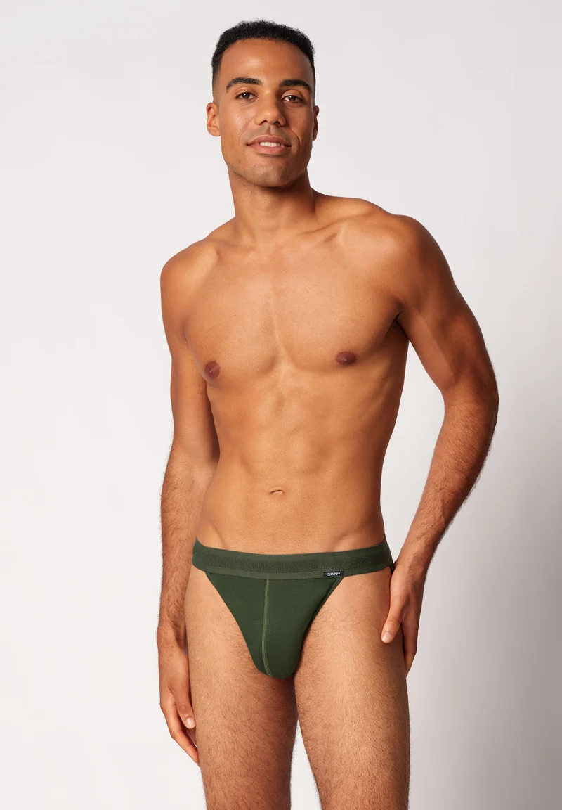 Cotton Retro Tanga briefs 2 pack | duffel bag 080691-08S735