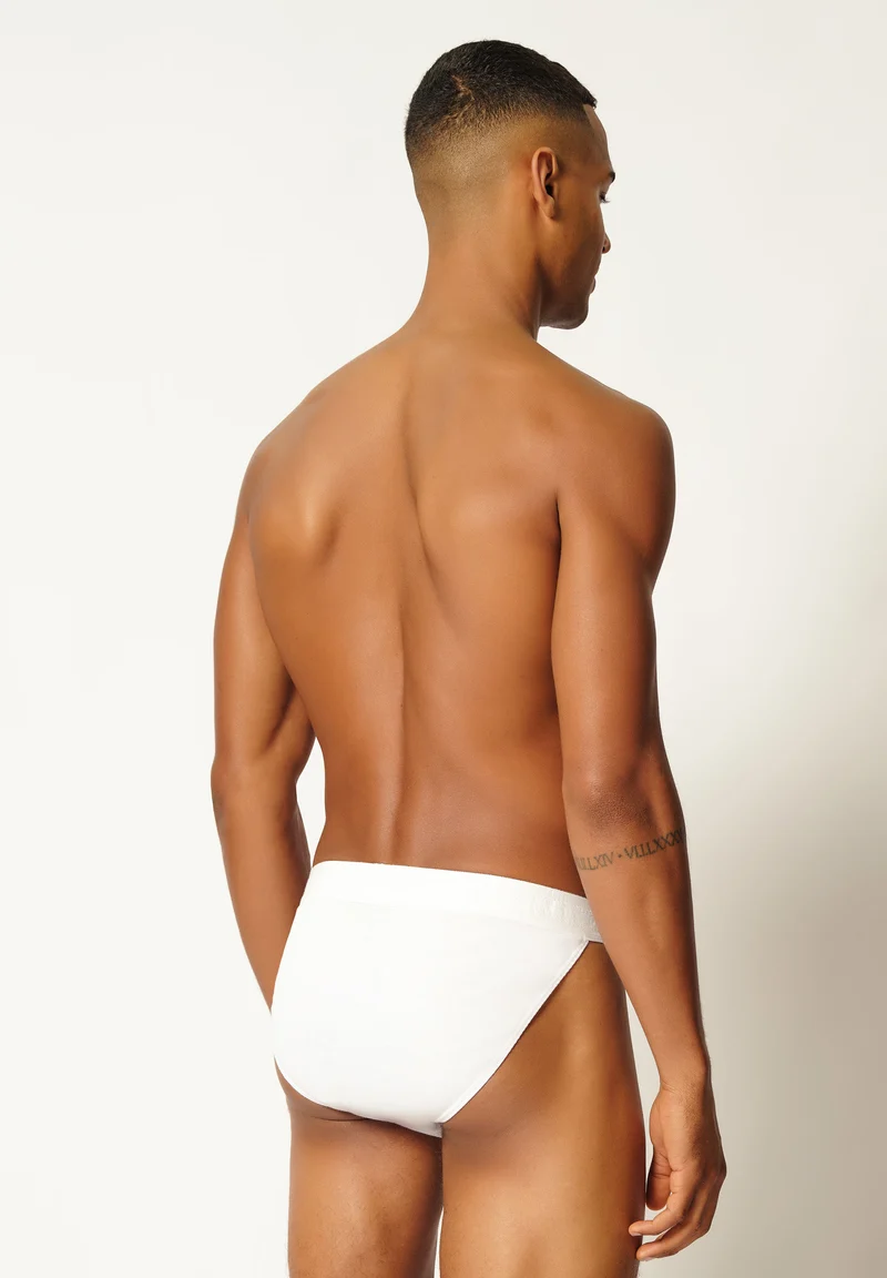 Cotton Retro Tanga briefs 2 pack | white 080691-080500