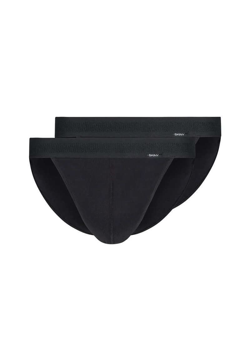 Cotton Retro Tanga briefs 2 pack | black 080691-087662