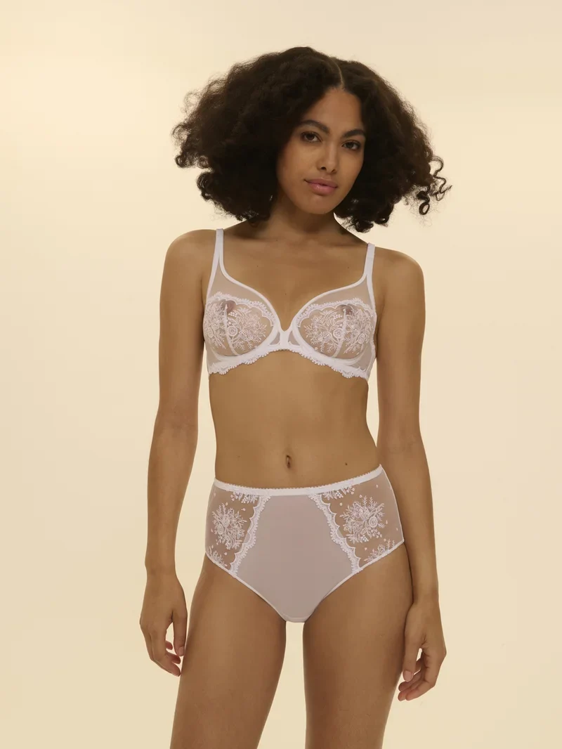 Simone Perele - Intrigue High Waist Brief Panty White