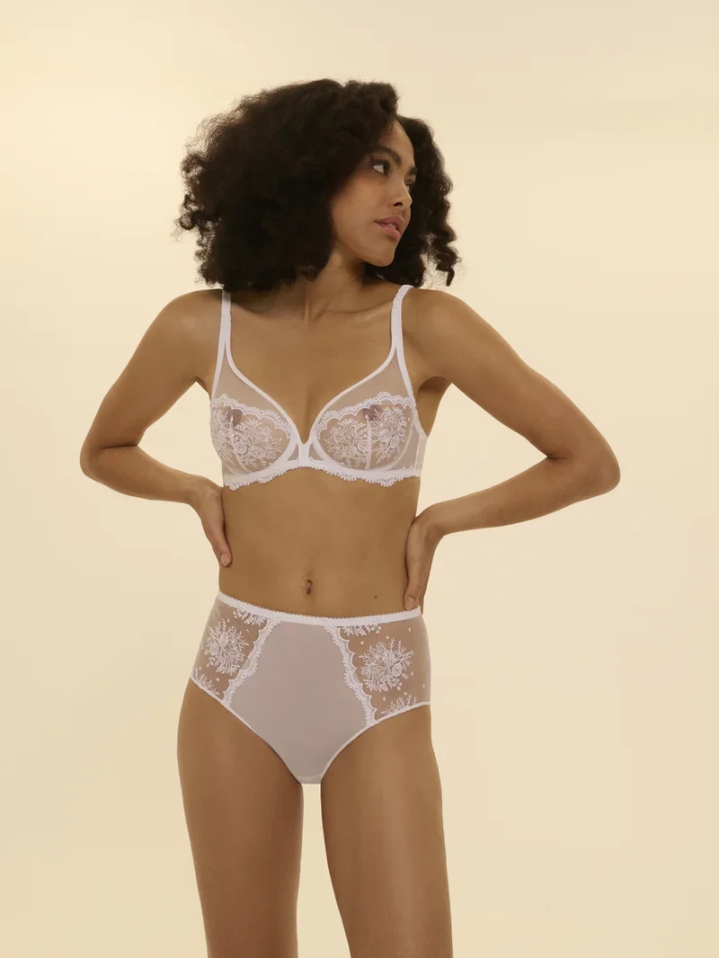 Simone Perele - Intrigue High Waist Brief Panty White