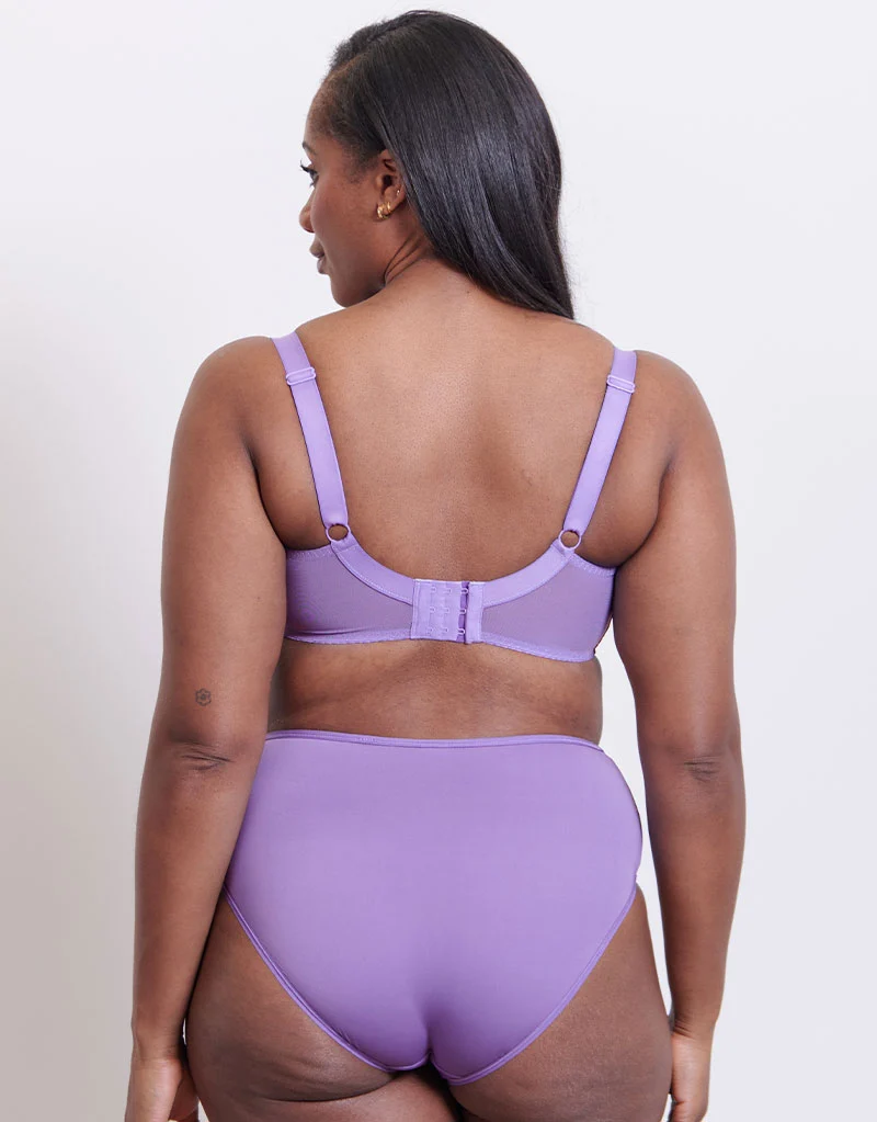 Flirtelle Swirl Balcony Bra Violet Purple