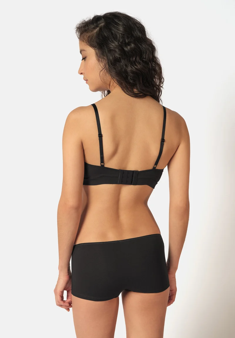 SKINY ADVANTAGE Cotton Stretch Soft bra remov. pads | black 080478-087662