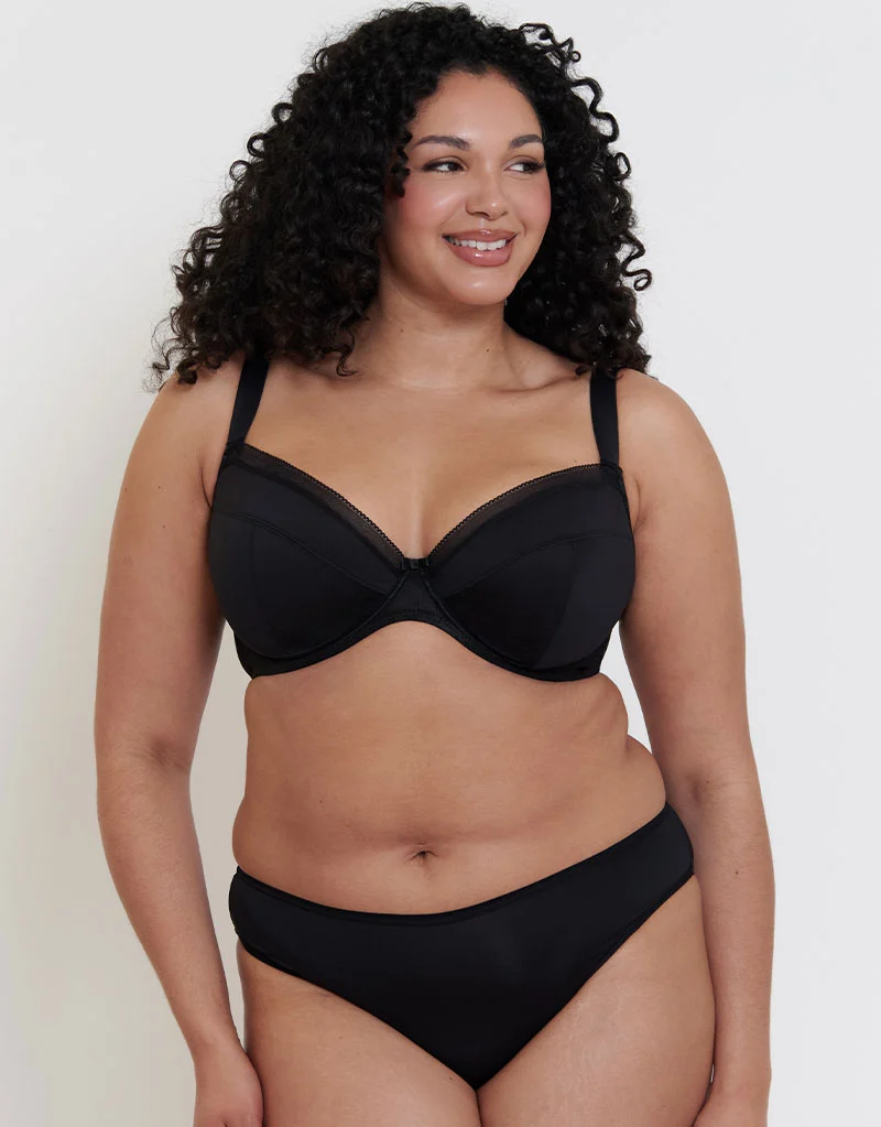 Flirtelle Josie Plunge Bra Black