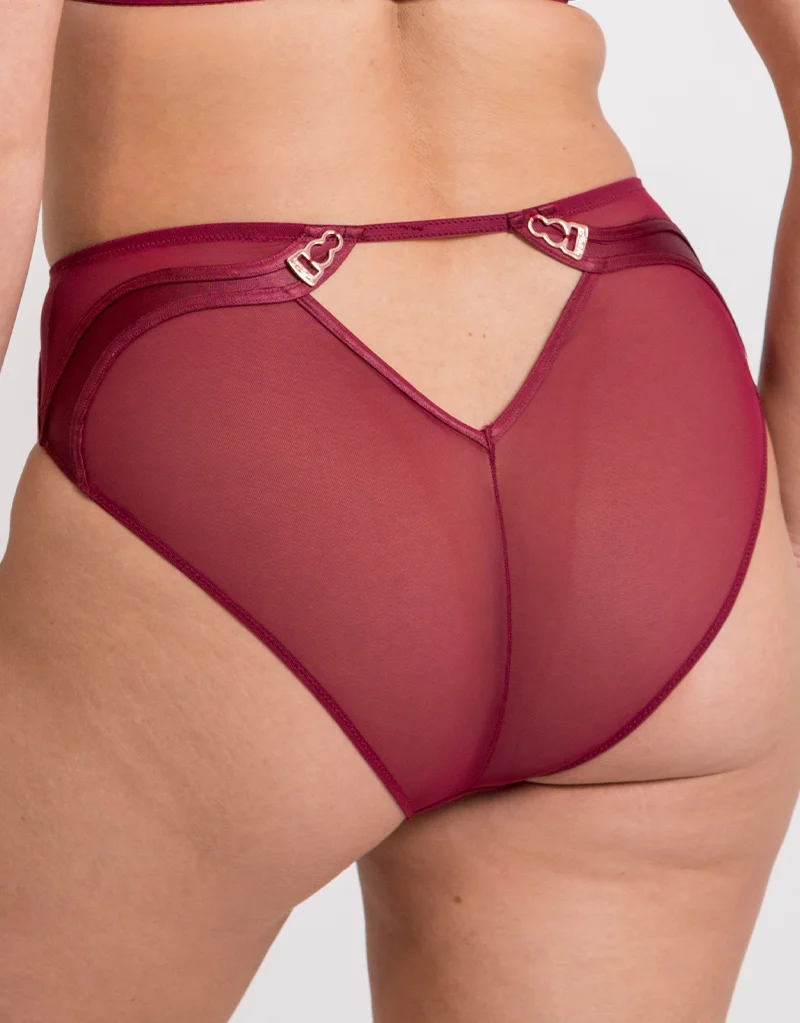 Scantilly Suspense High Waist Brief Sangria