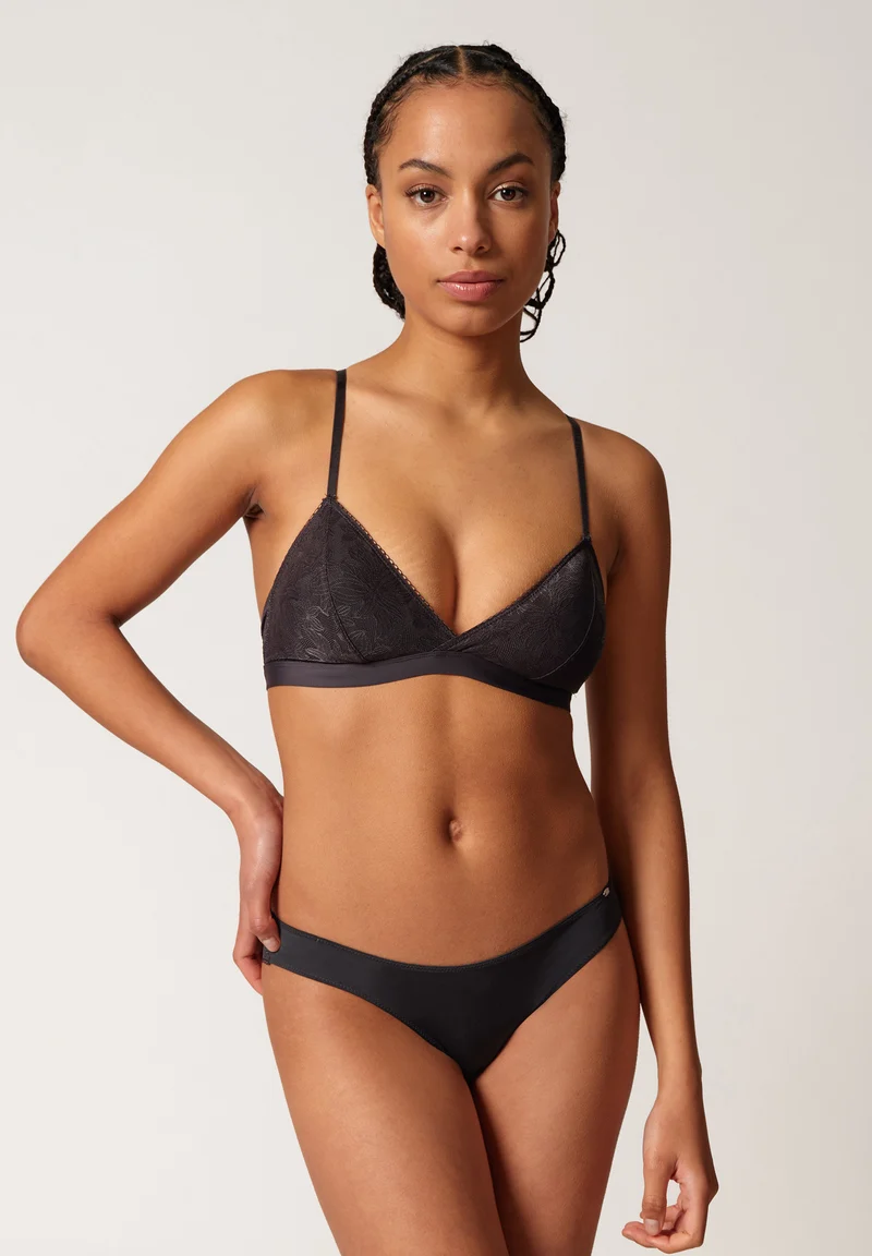 Micro Lace Soft bra remov. pads | charcoal 080605-08S789