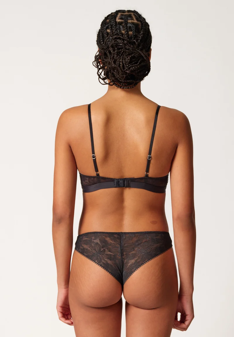 Micro Lace Soft bra remov. pads | charcoal 080605-08S789