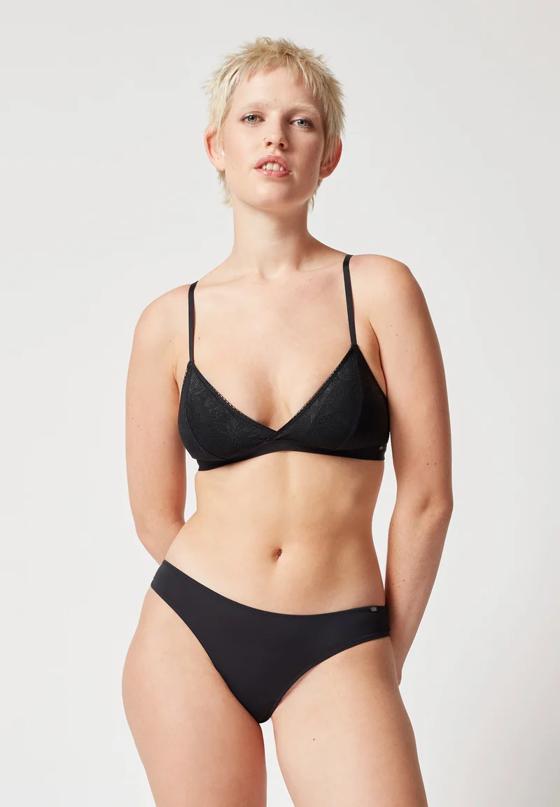 Micro Lace Soft bra remov. pads | black 080605-087665