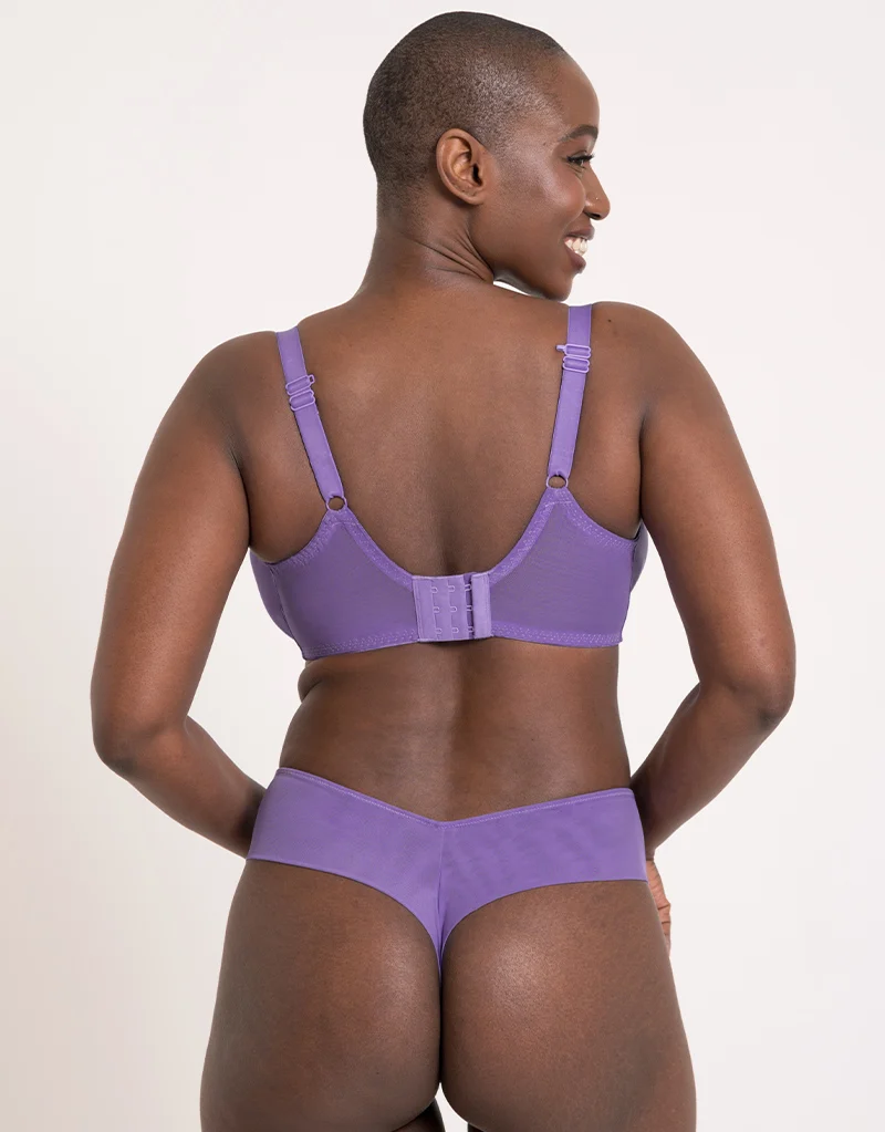 Curvy Kate Flare Full Cup Plunge Side Support Bra Amethyst Purple