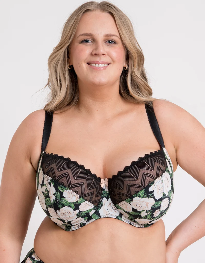Curvy Kate Wild One Balcony Bra Floral Print