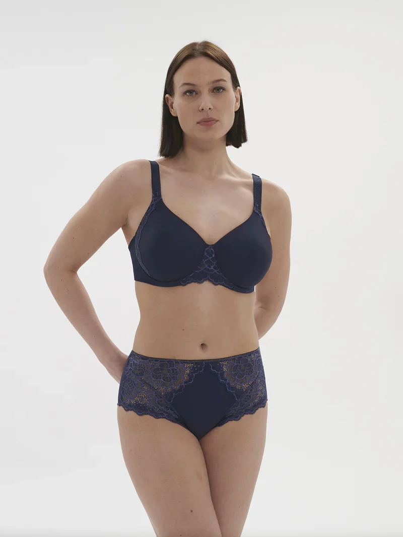 Simone Perele - Caresse High Waist Brief Panty Ink Blue