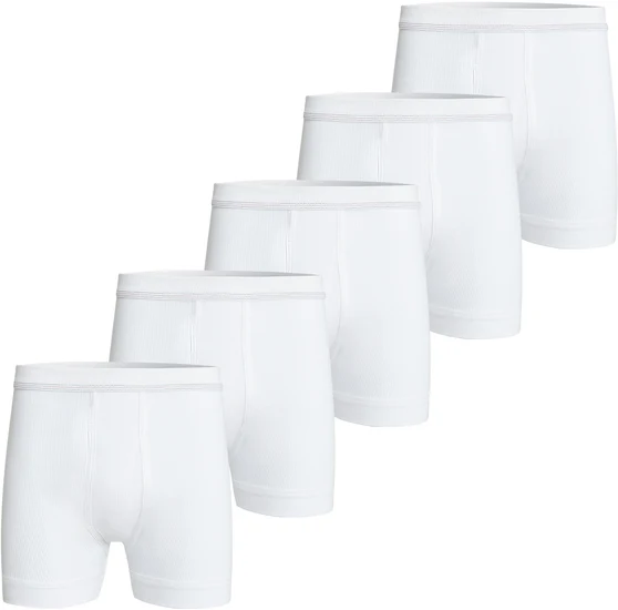 conta Herren Hose kurz mit Eingriff weiß 5-er Pack