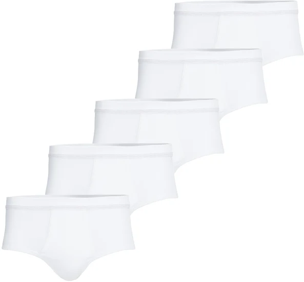 conta Herren Slip mit Eingriff weiß 5-er Pack