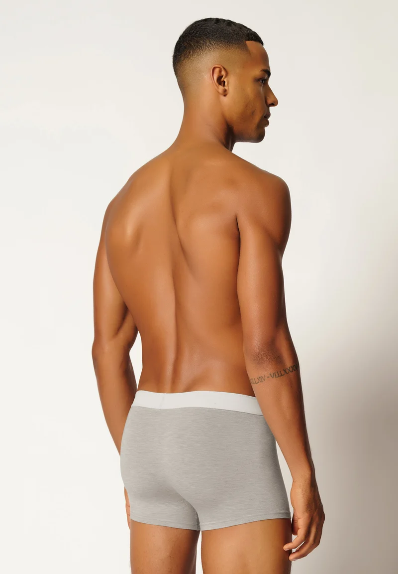 Bamboo Deluxe Trunks | stone grey melange 080319-085593
