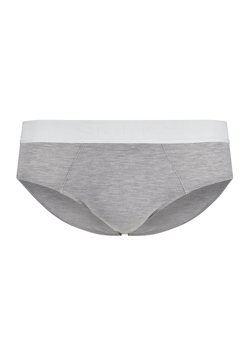Bamboo Deluxe Briefs | stone grey melange 080318-085593