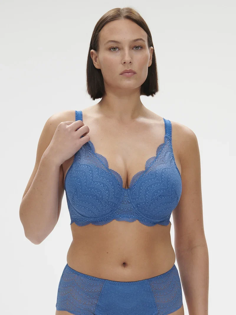 Simone Perele - Karma 3D-geformter BH Myosotisblau