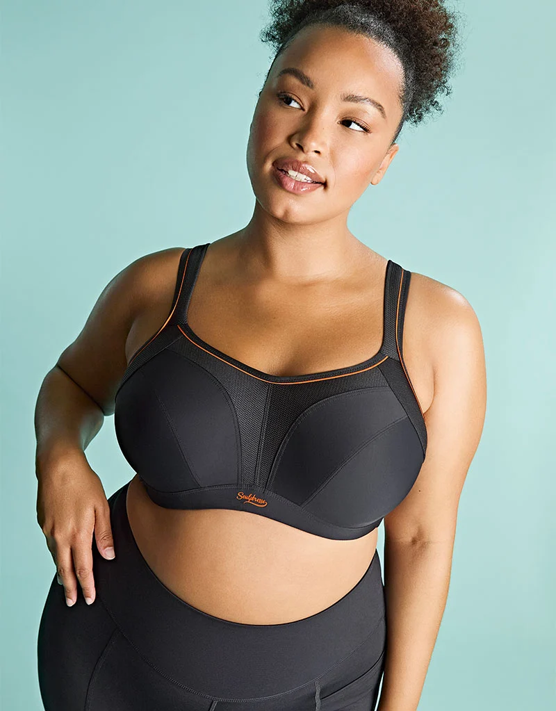 Sculptresse by Panache Activate Non Padded Sports Bra Black