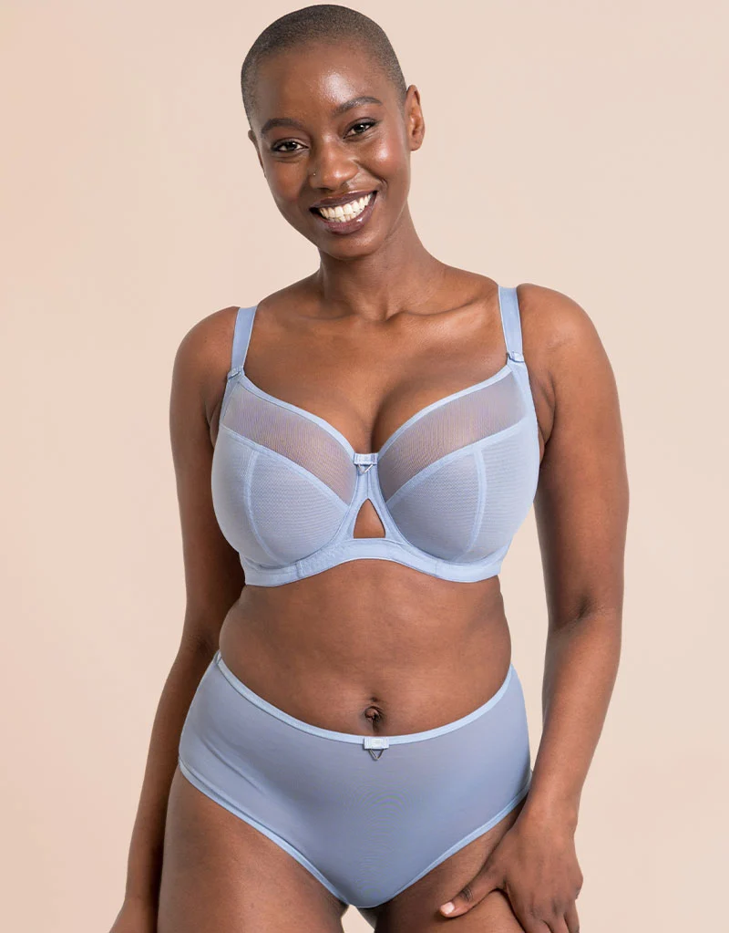 Curvy Kate Victory Side Support Balcony Bra Periwinkle Blue