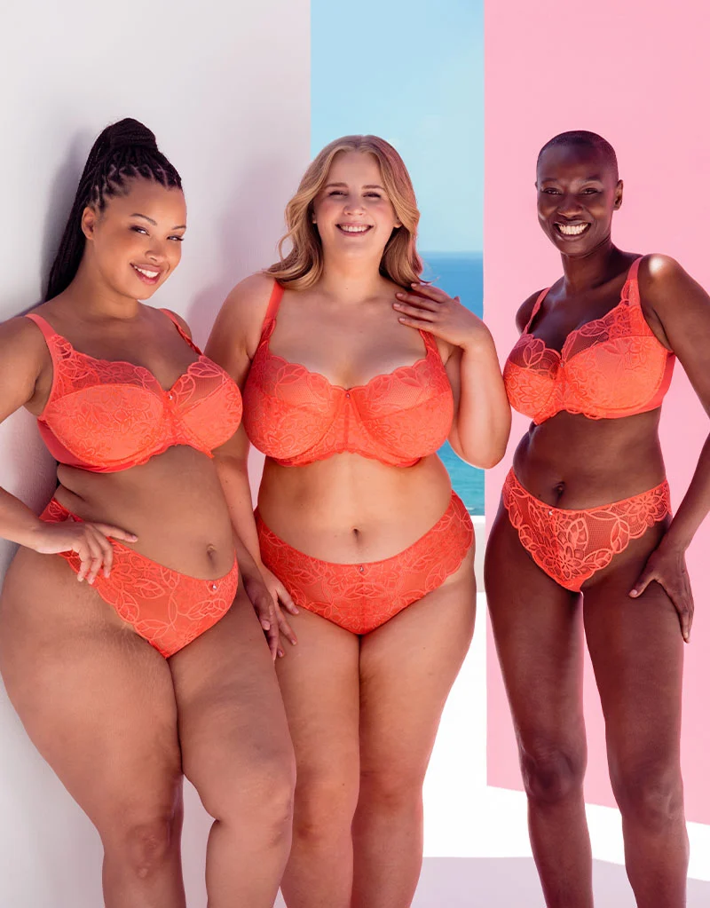 Curvy Kate Lovelace Full Cup Side Support Bra Coral