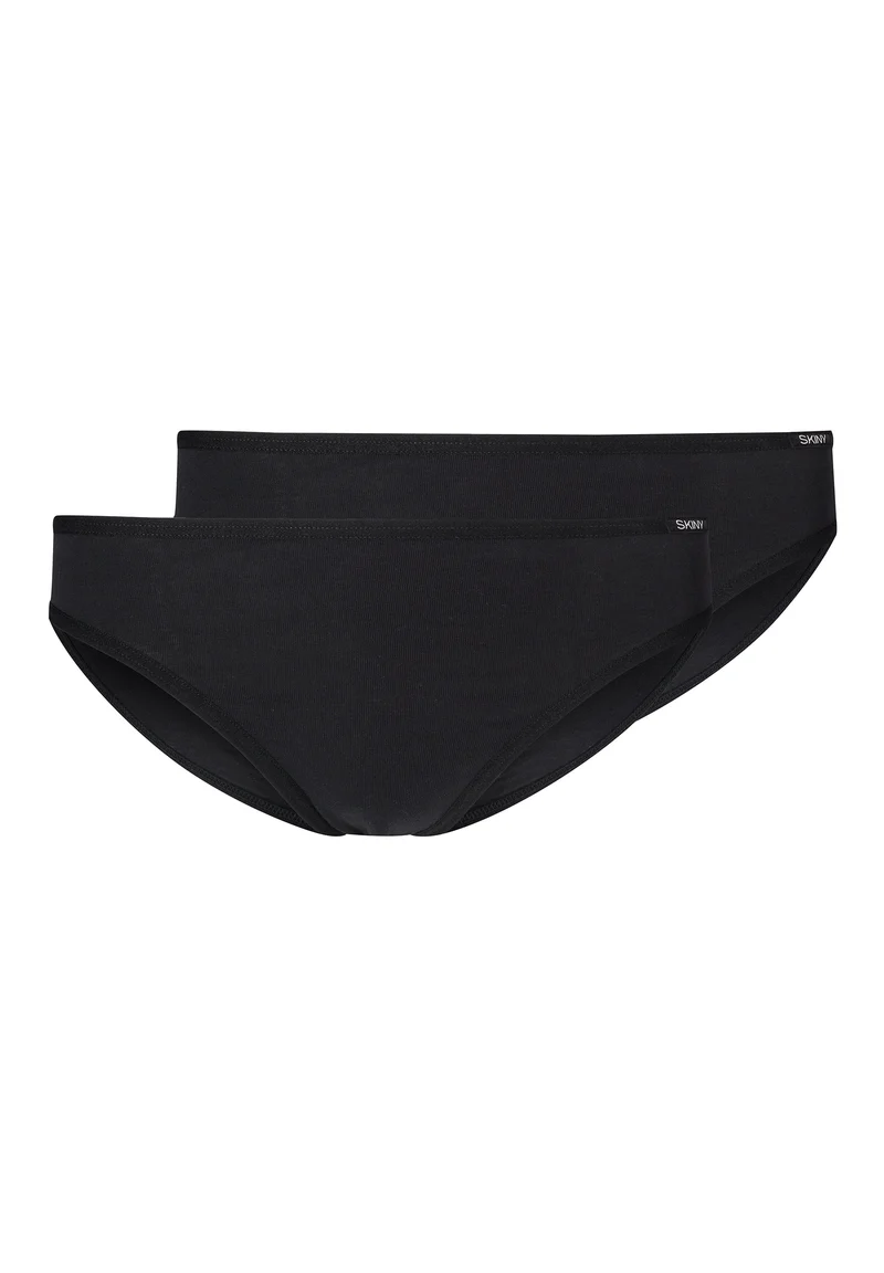 Cotton Essentials Girls bikini briefs 2 pack | black 036381-087662