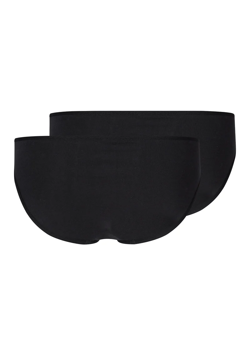 Cotton Essentials Girls bikini briefs 2 pack | black 036381-087662