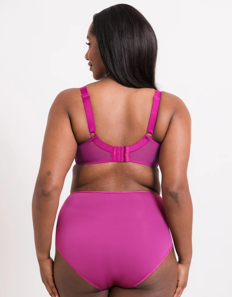 Flirtelle Swirl Balcony Bra Orchid