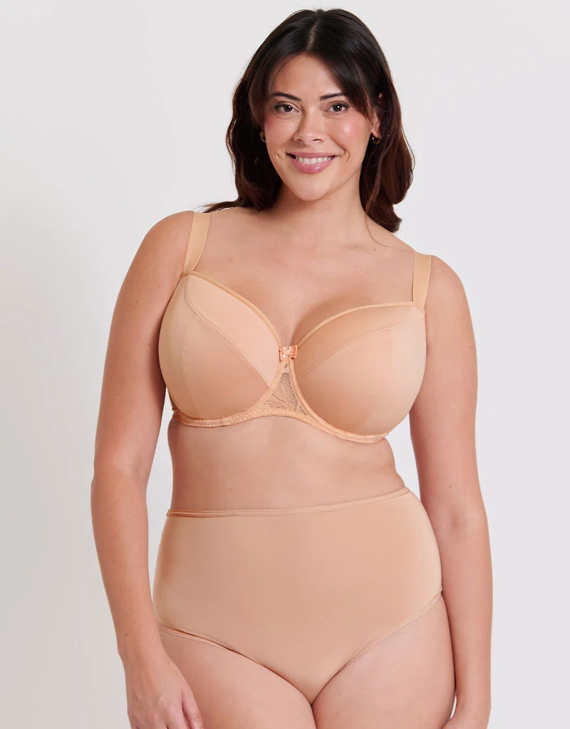 Flirtelle Emma Padded Balcony Bra Latte