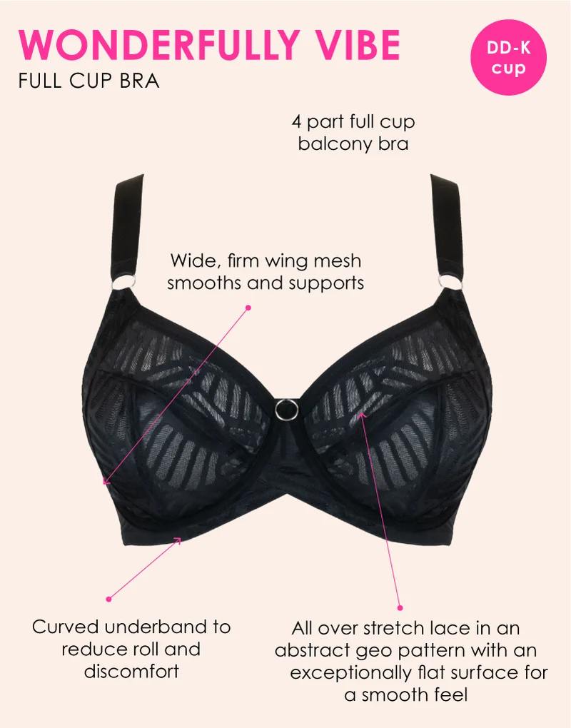 Curvy Kate WonderFull Vibe Full Cup Side Support Bra Black
