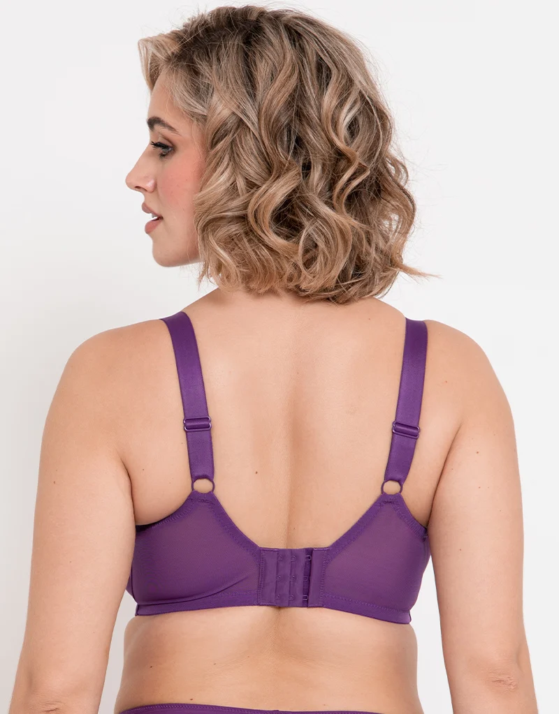 Flirtelle Emilie Full Cup Side Support Bra Purple