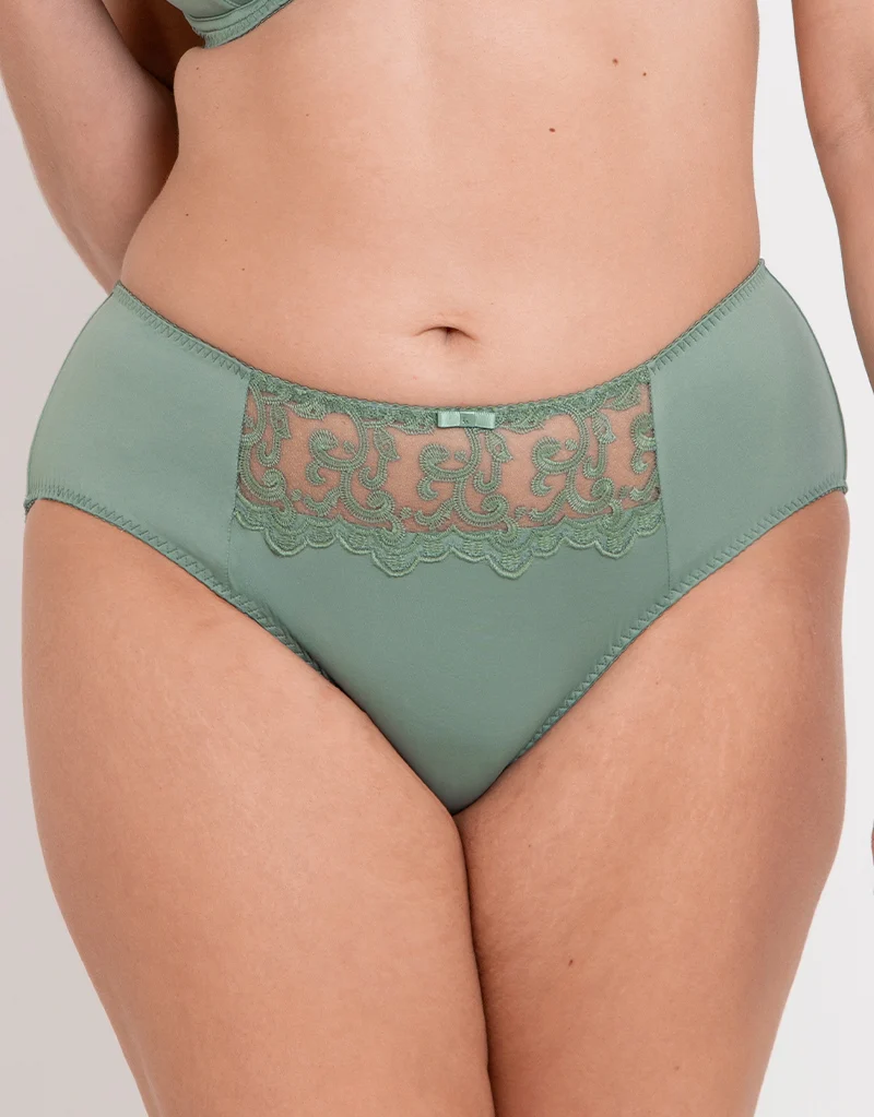 Flirtelle Swirl Brief Sage Green