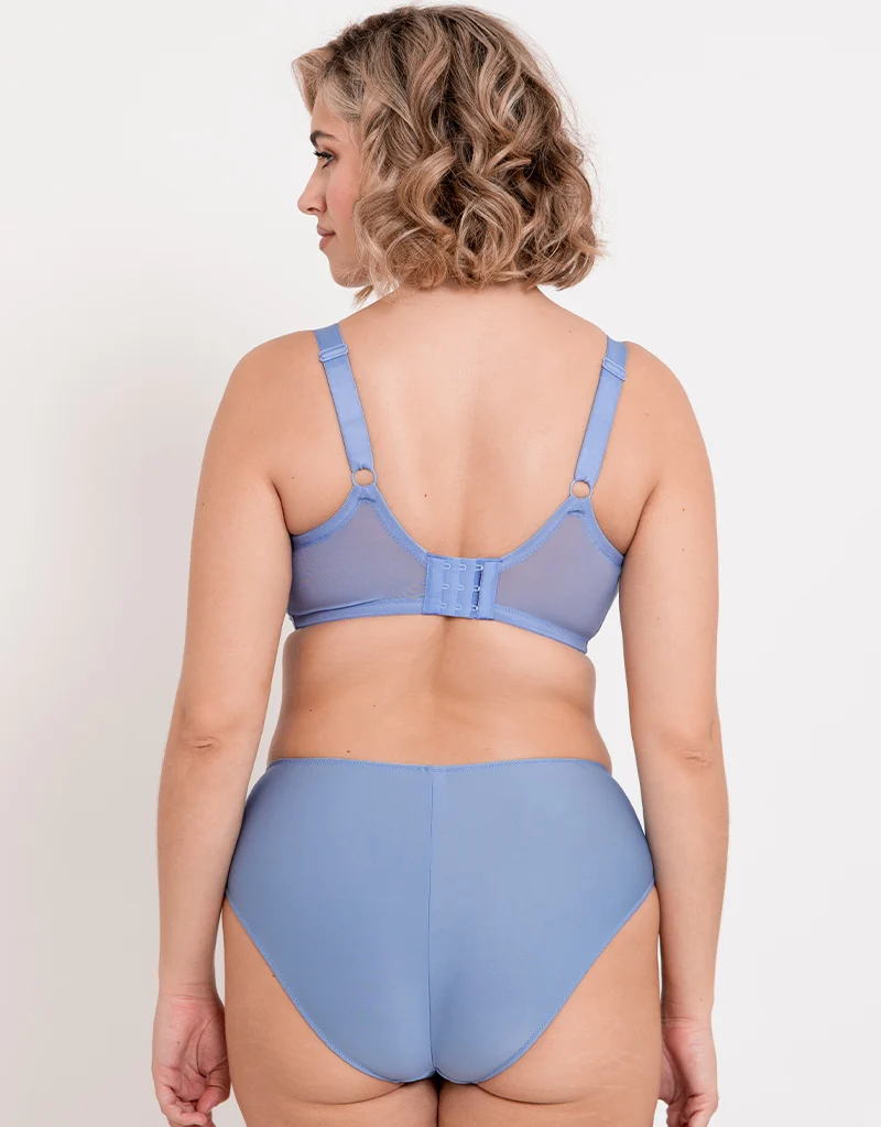 Flirtelle Emilie Full Cup Side Support Bra Hydrangea Blue