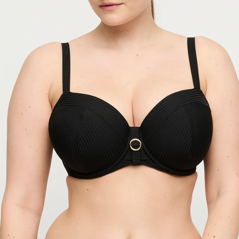 DELRAY schwarz Unterlegter Bikini Balconette