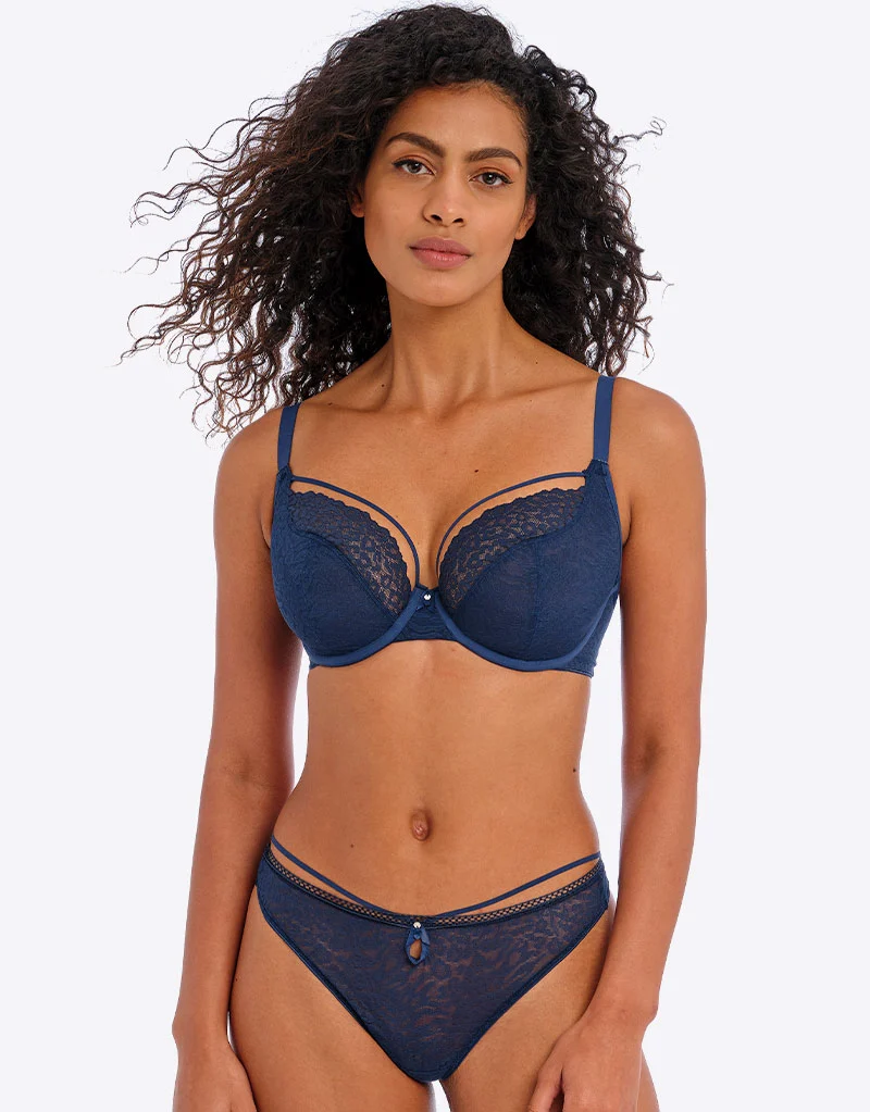Freya Catwalk Plunge Bra Midnight Blue