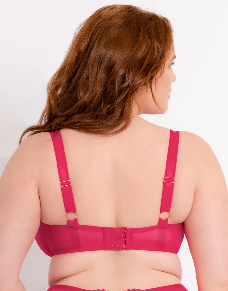 Scantilly Authority Balcony Bra Hot Pink