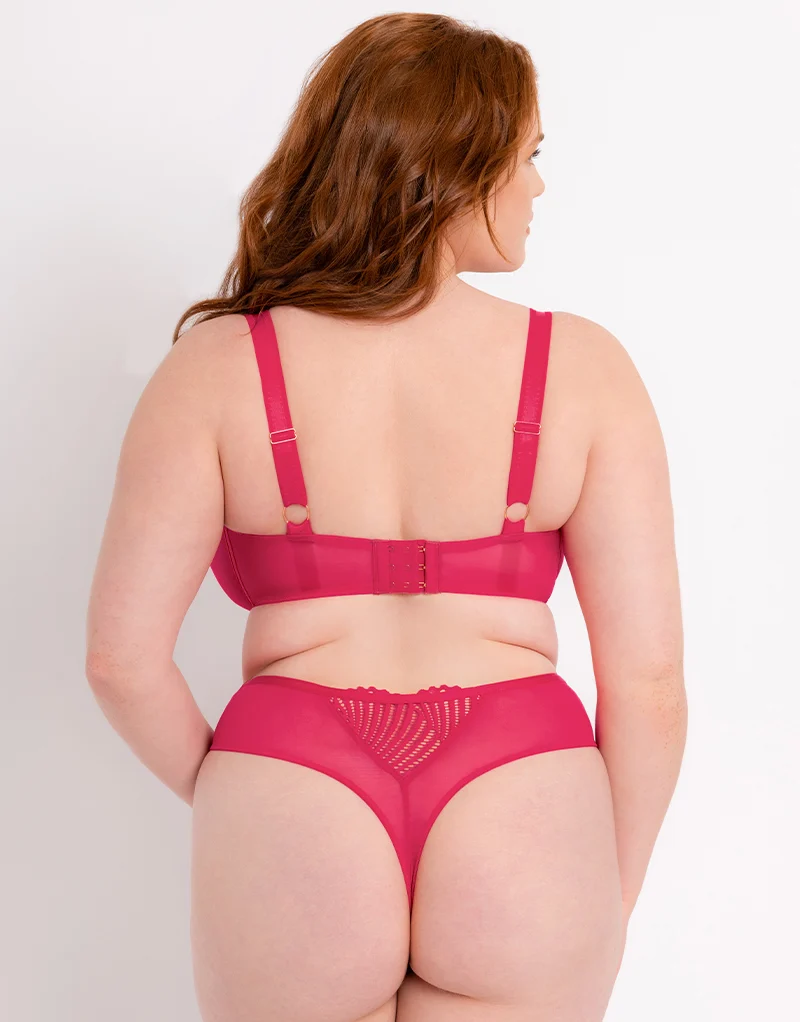 Scantilly Authority Balcony Bra Hot Pink