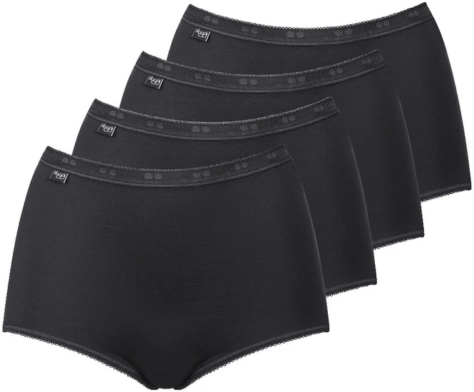 Sloggi Basic+ Maxi 4er Pack black