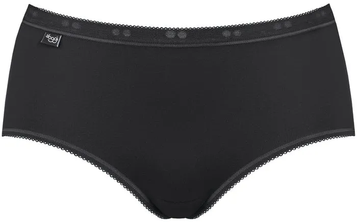 Sloggi Basic+ Midi 3er Pack black